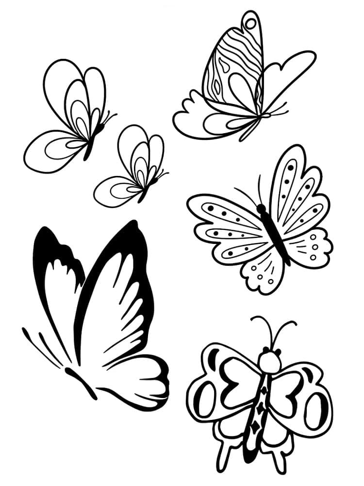 Schmetterling 1 ausmalbilder