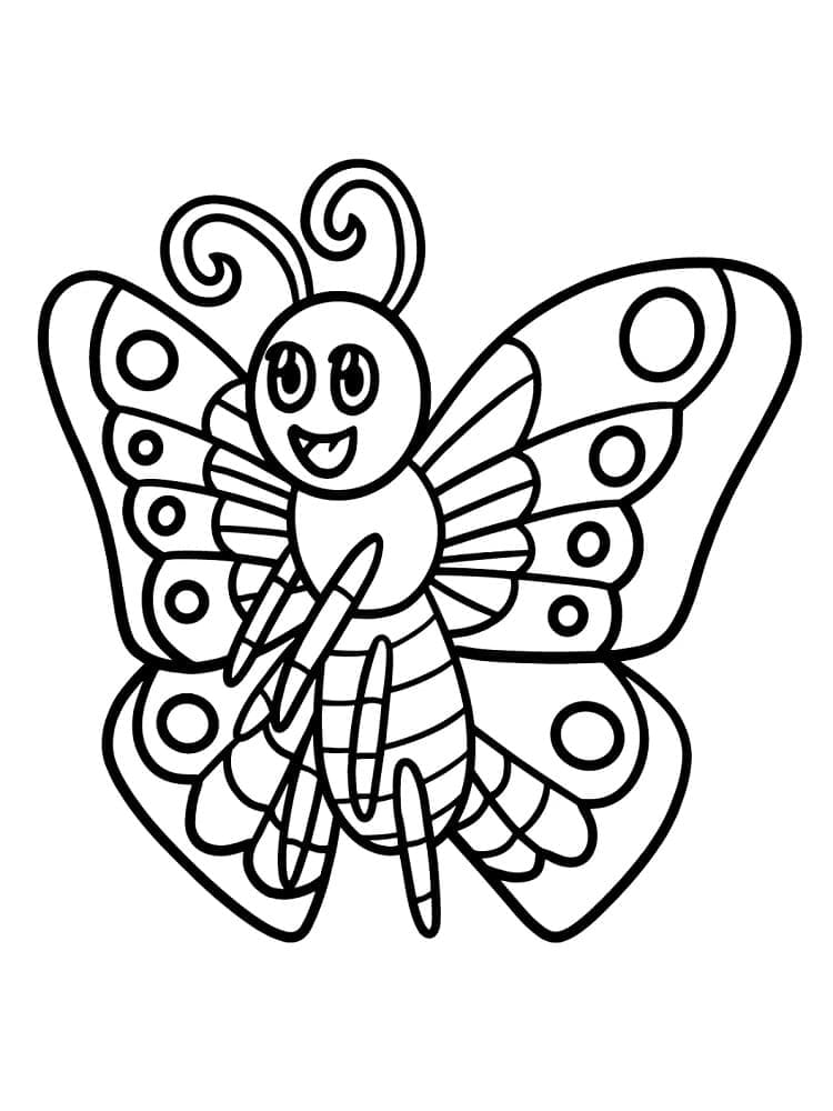 Schmetterling 3 ausmalbilder