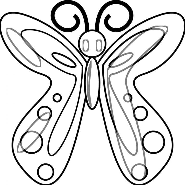 Schmetterling Drucken ausmalbilder