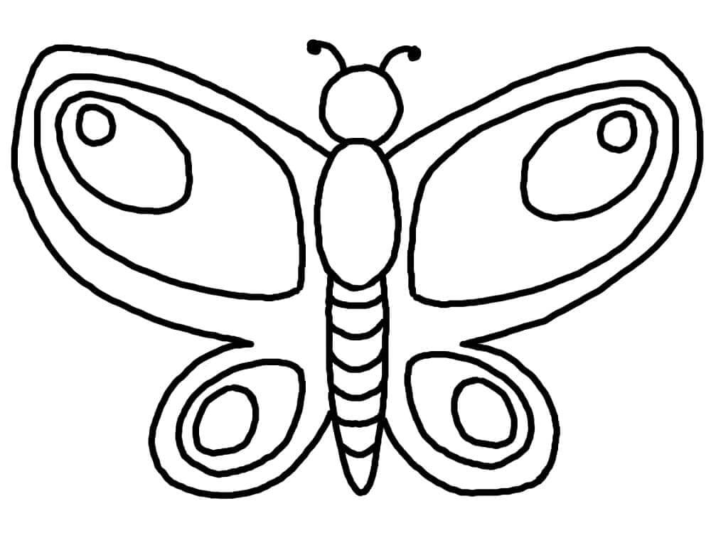 Schmetterling Für 2-Jährige Kinder ausmalbilder