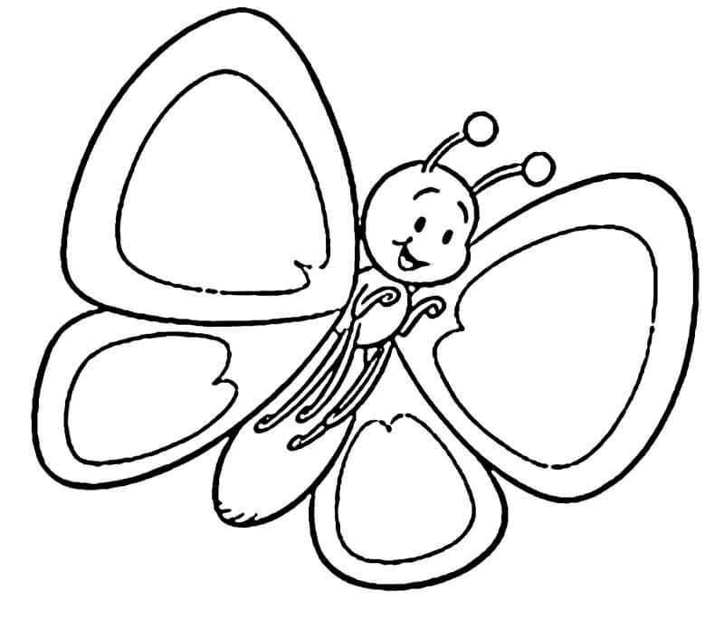 Schmetterling Für 3-Jährige Kinder ausmalbilder