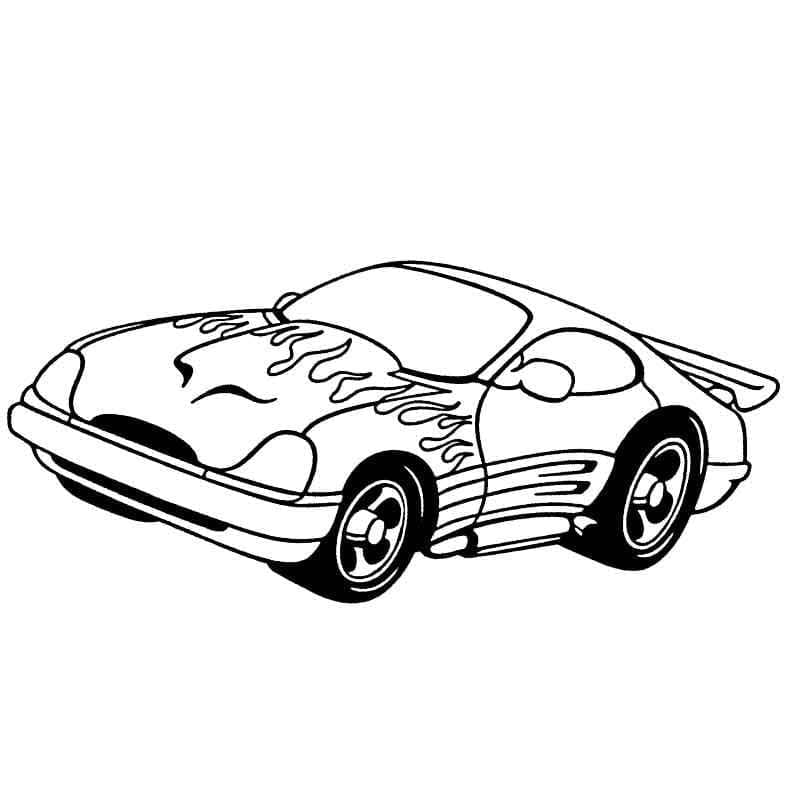 Schneller Rennwagen ausmalbilder