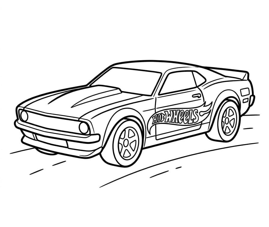 Schöner Hot Wheels ausmalbilder