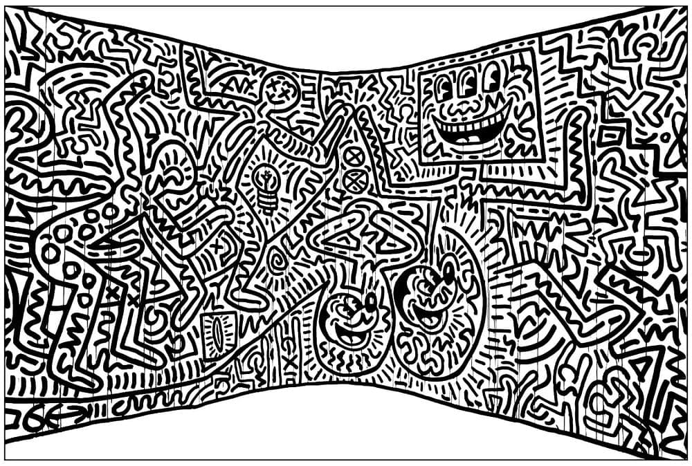 Schönes Keith Haring ausmalbilder