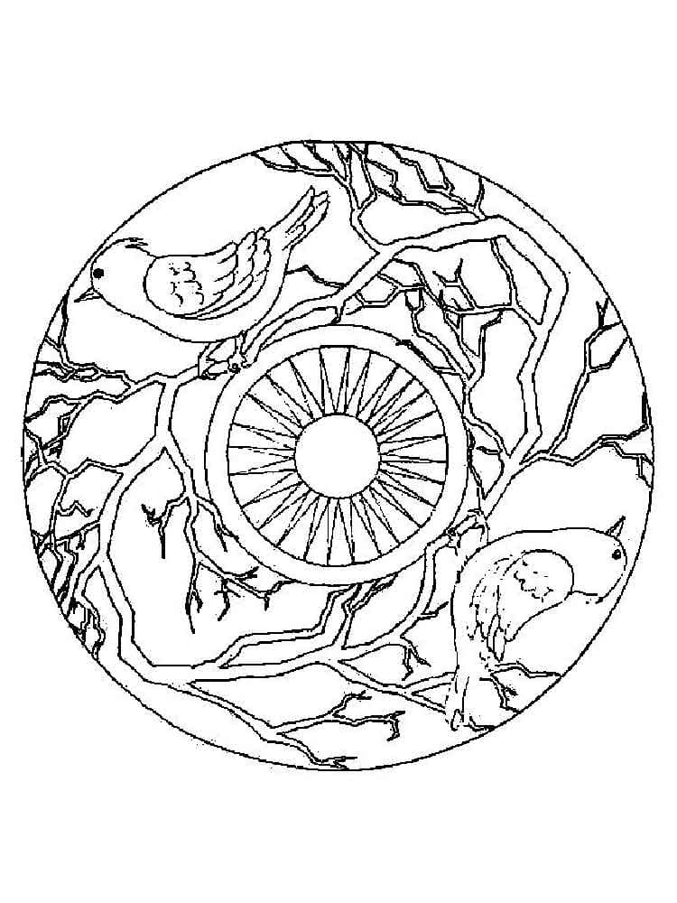Schönes Tiere Mandala ausmalbilder