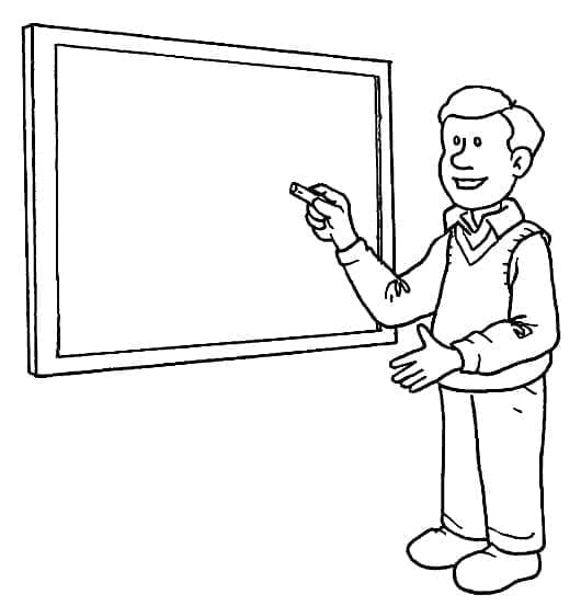 Schullehrer ausmalbilder