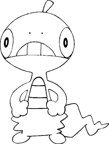 Scraggy Pokemon ausmalbilder