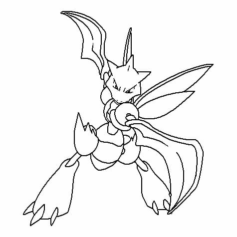 Scyther Pokemon ausmalbilder