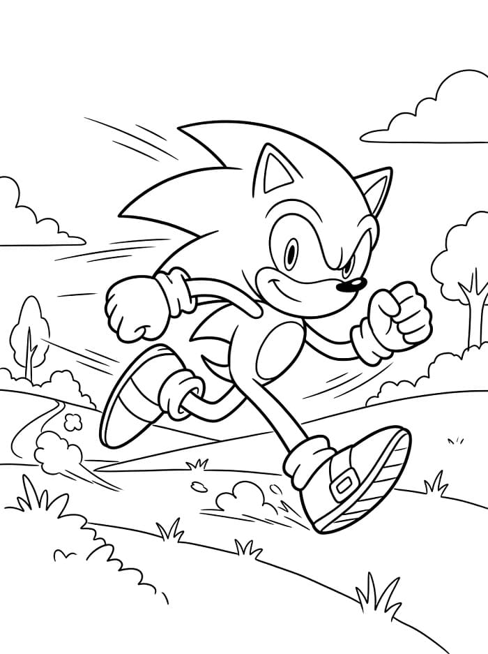 Sehr Süßer Sonic ausmalbilder
