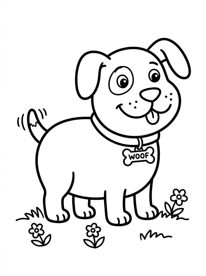 Sehr süßer Hund ausmalbilder