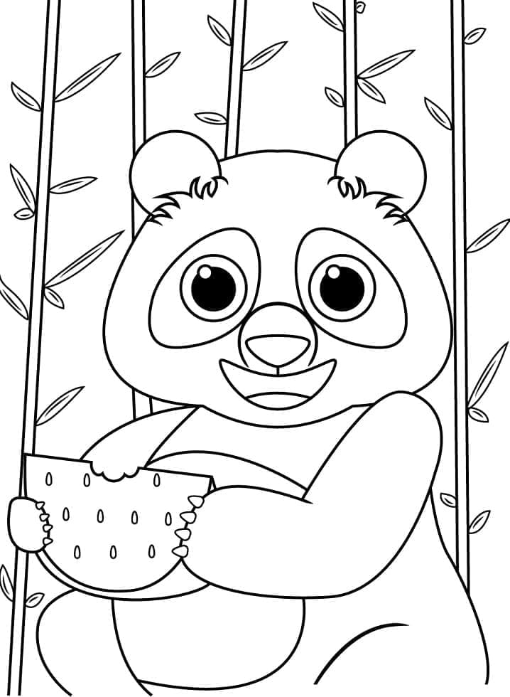 Sehr süßer Panda ausmalbilder