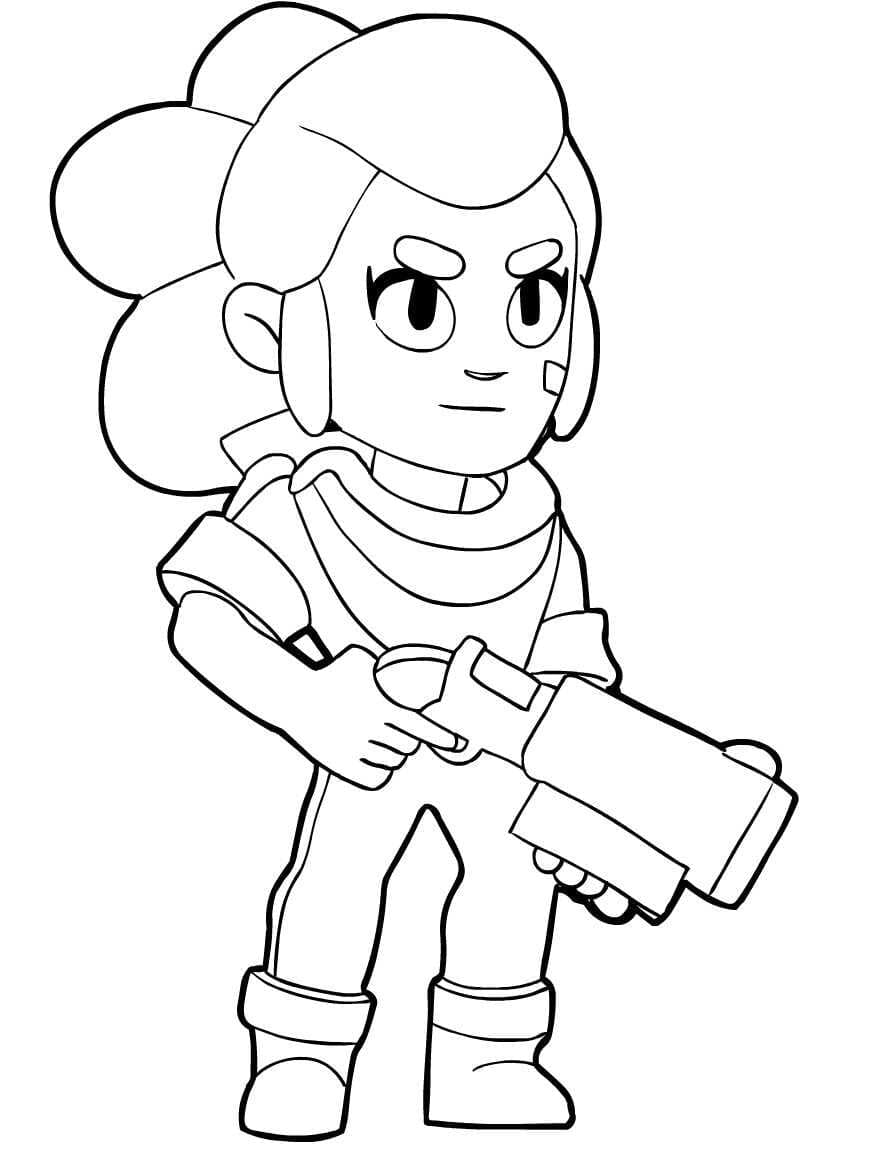 Shelly Brawl Stars ausmalbilder
