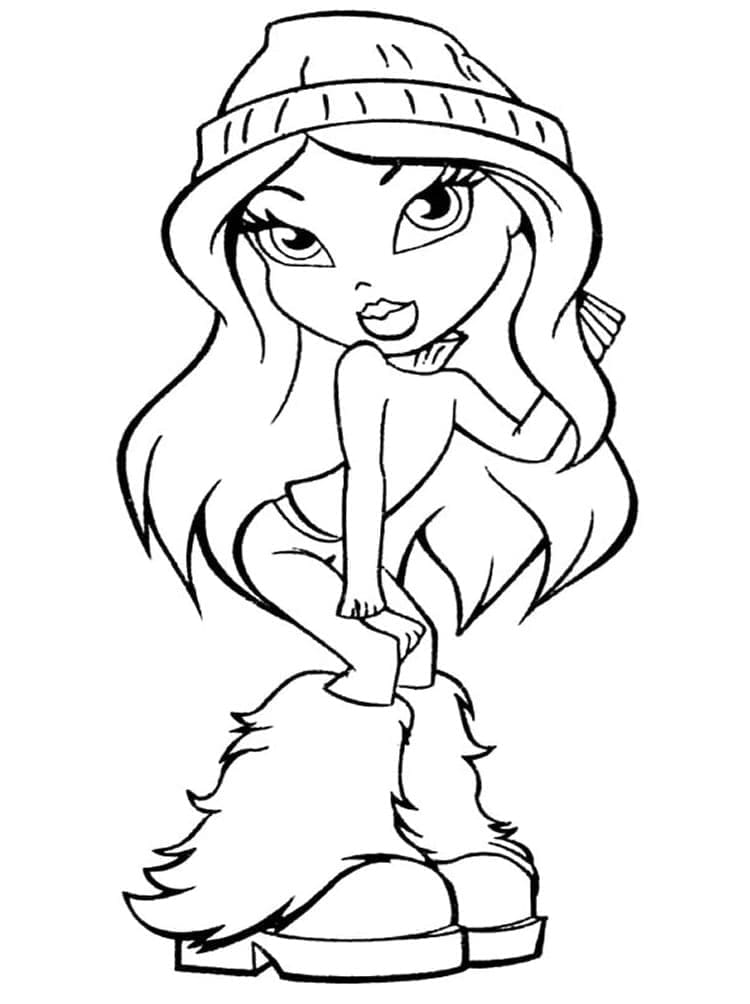 Simple Bratz ausmalbilder