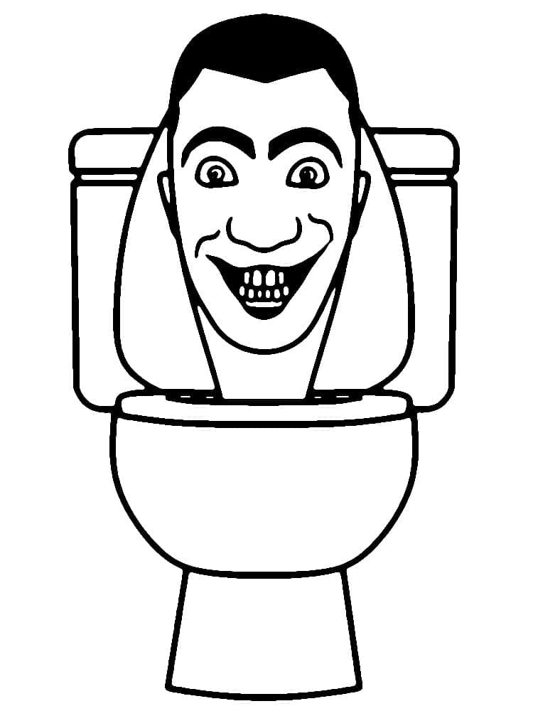 Skibidi Toilet Bild Frei ausmalbilder