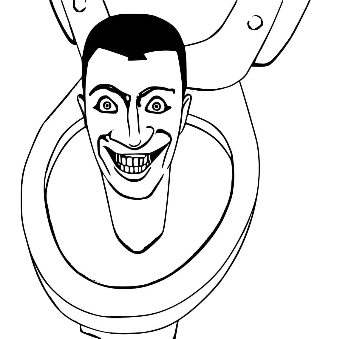 Skibidi Toilet Druckbar Frei ausmalbilder