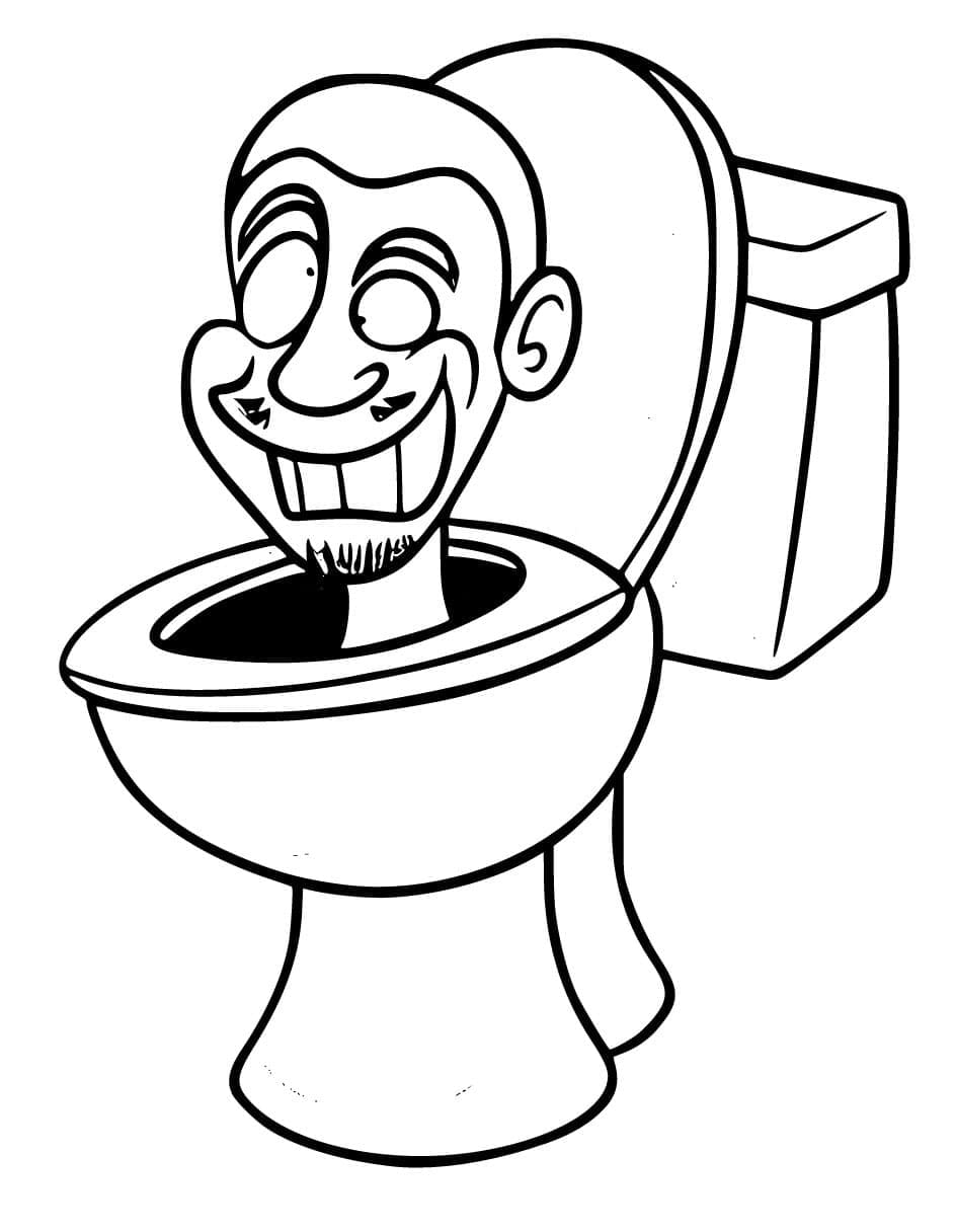 Skibidi Toilet Druckbar Kostenlos ausmalbilder