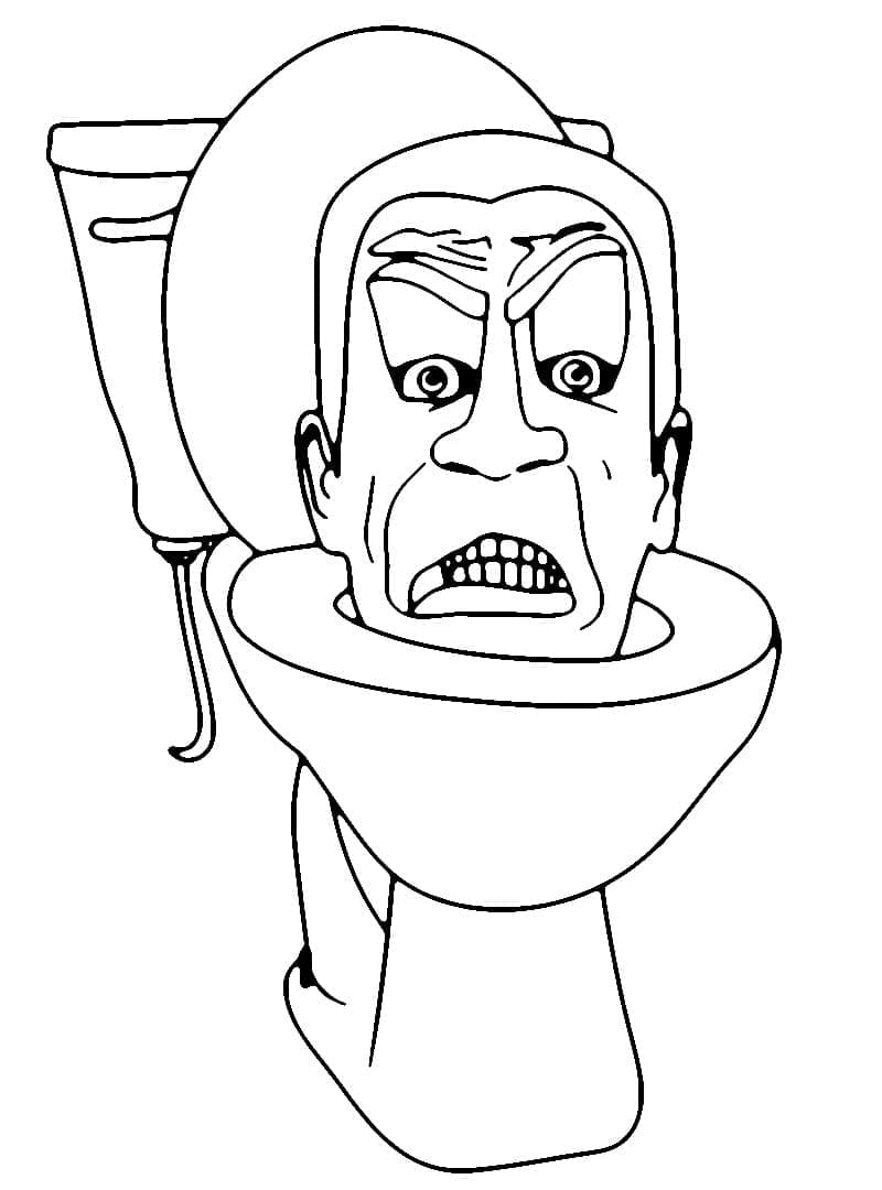 Skibidi Toilet Druckbares Für Kinder ausmalbilder