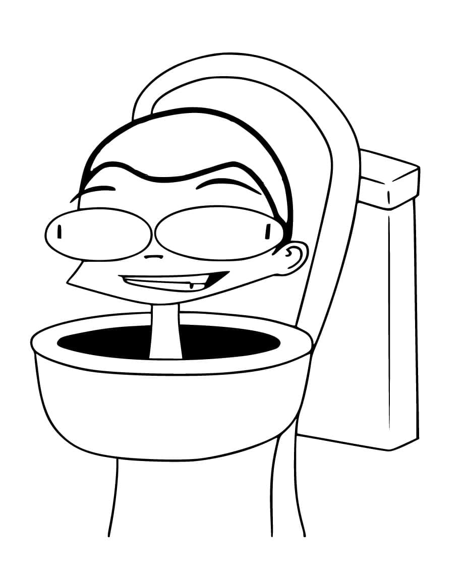 Skibidi Toilet Zum Drucken Gratis ausmalbilder