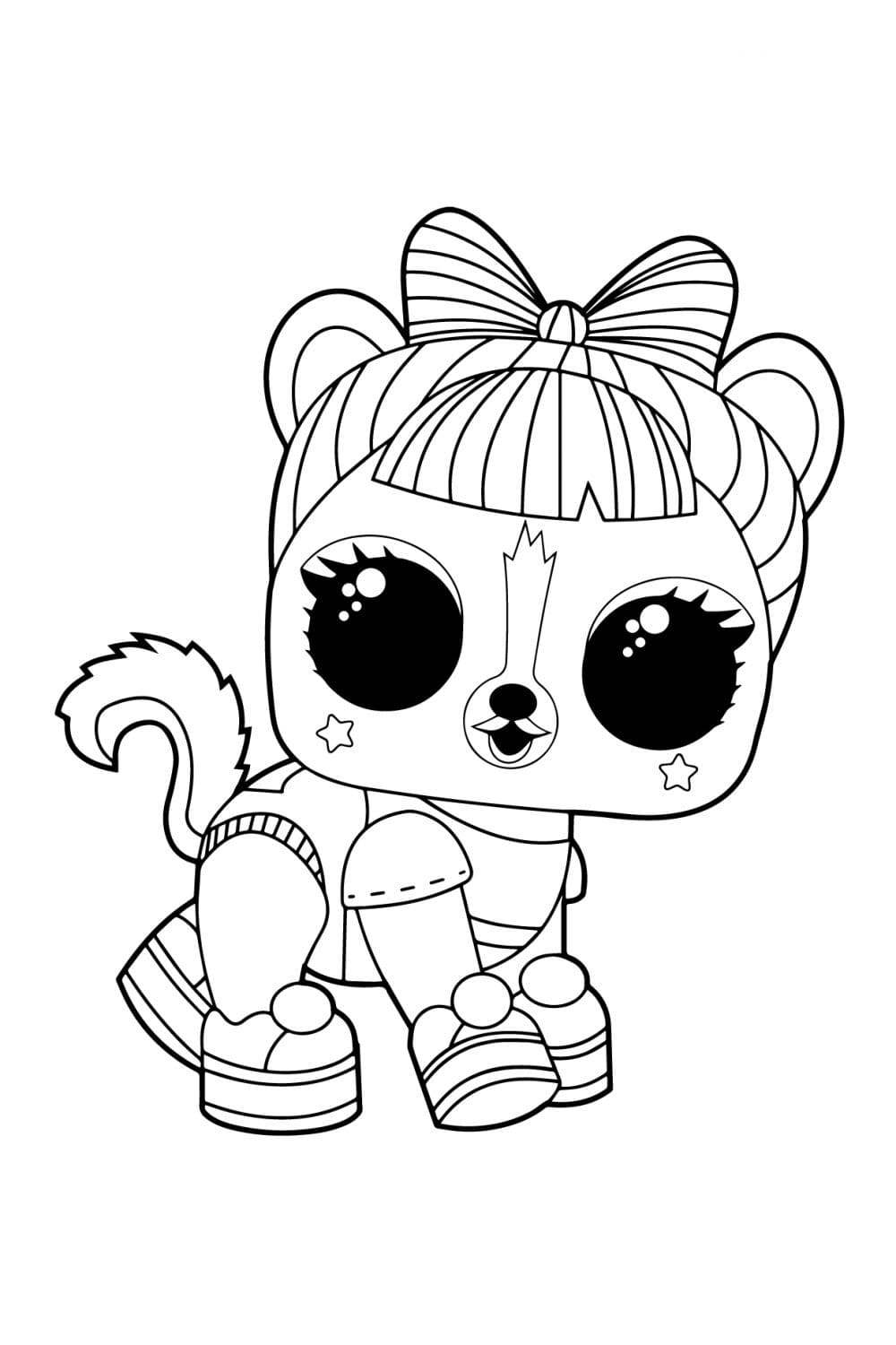 Skunk Ra-Ra LOL Pets ausmalbilder