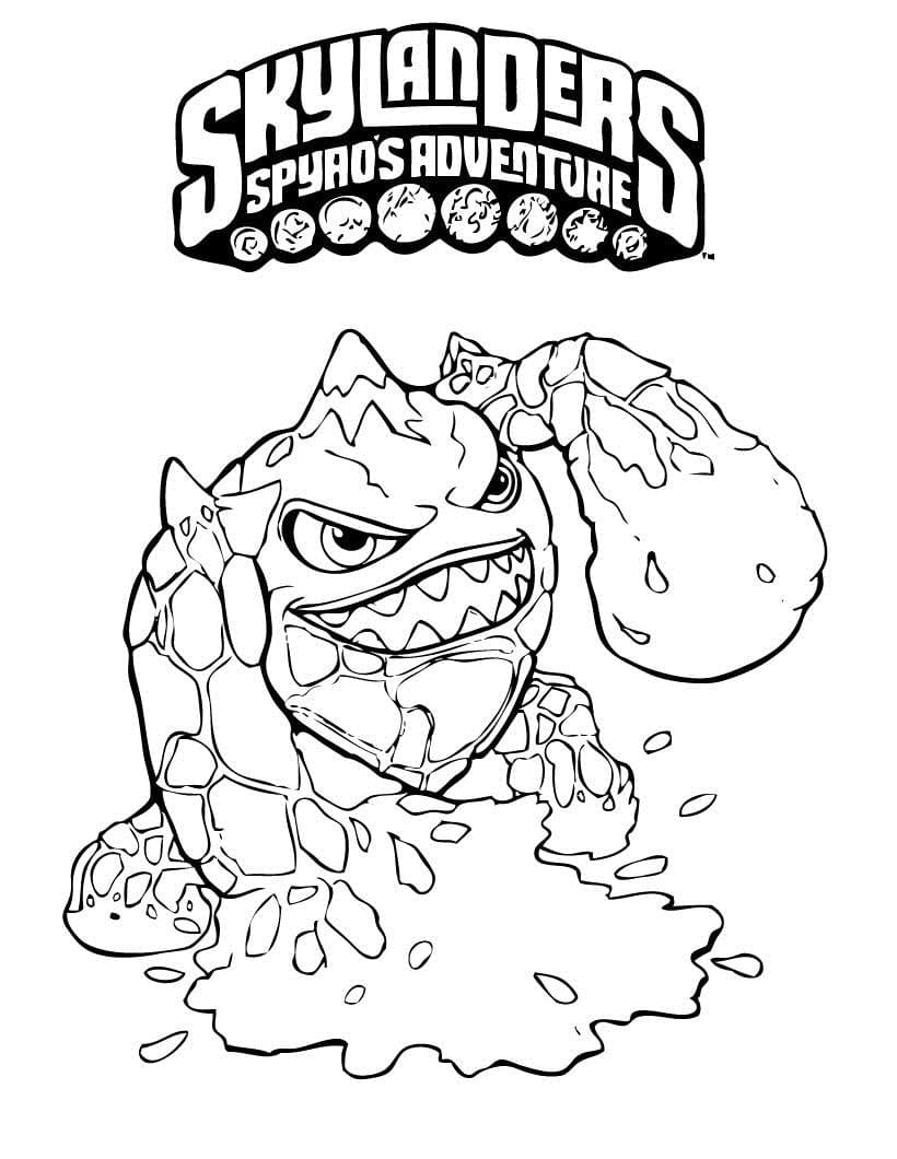 Skylander Eruptor ausmalbilder