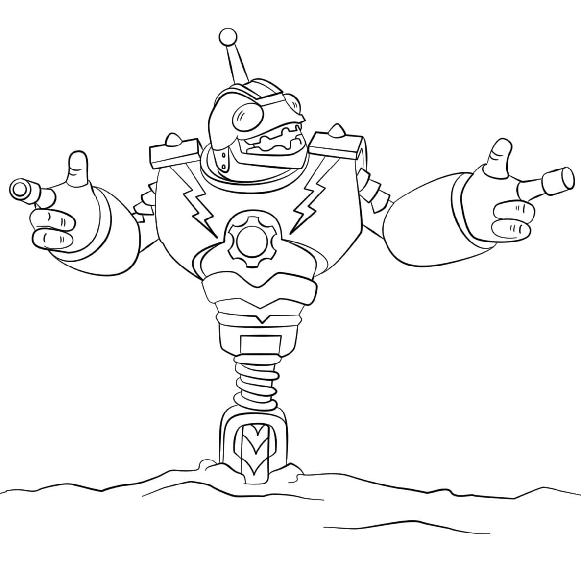 Skylanders Bouncer ausmalbilder