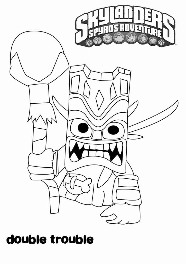 Skylanders Double Trouble ausmalbilder