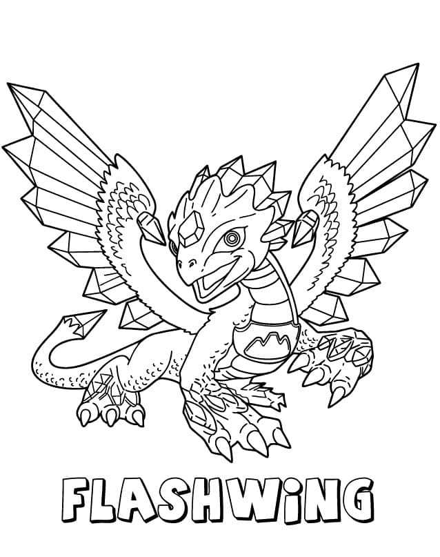Skylanders Flashwing ausmalbilder