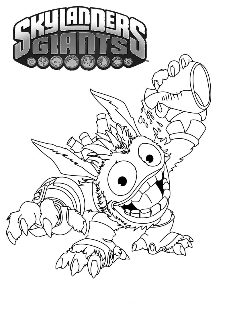 Skylanders Giants Pop Fizz ausmalbilder