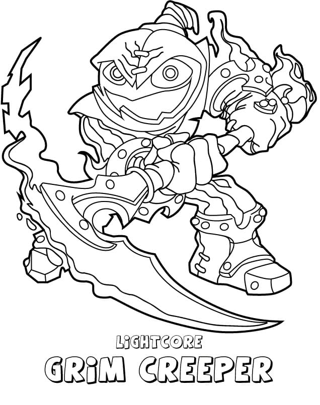 Skylanders Grim Creeper ausmalbilder