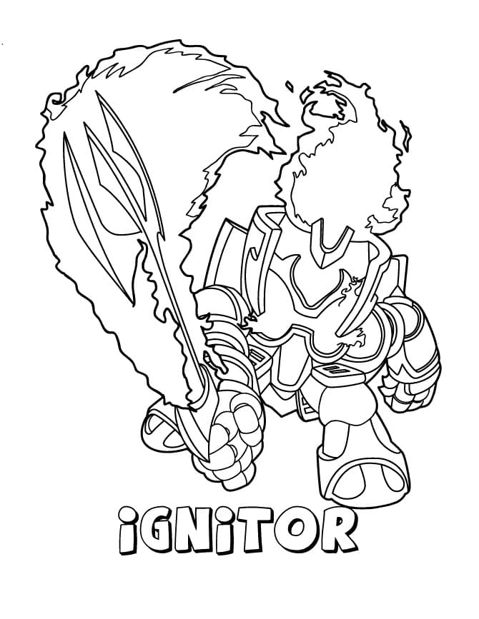 Skylanders Ignitor ausmalbilder