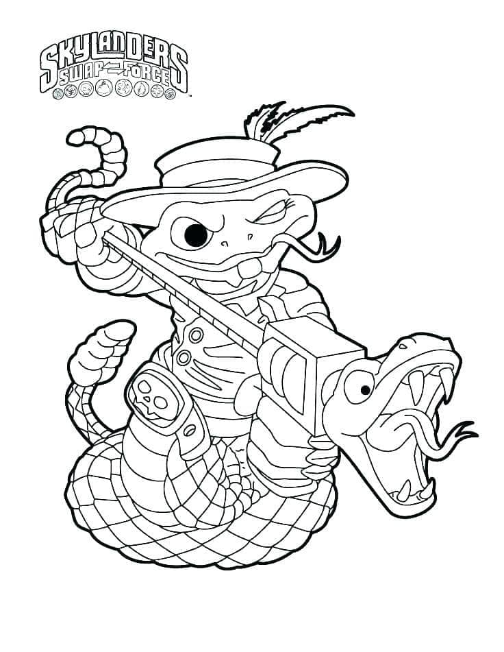 Skylanders Swap Force Rattle Shake ausmalbilder