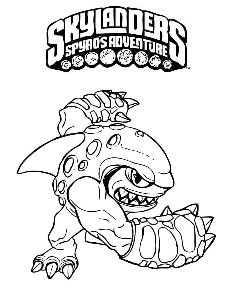 Skylanders Terrafin ausmalbilder