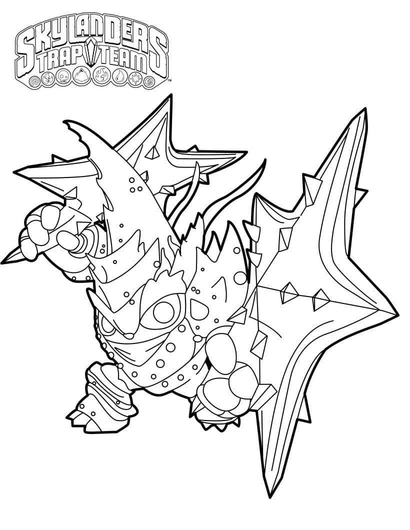 Skylanders Trap Team Lob-Star ausmalbilder
