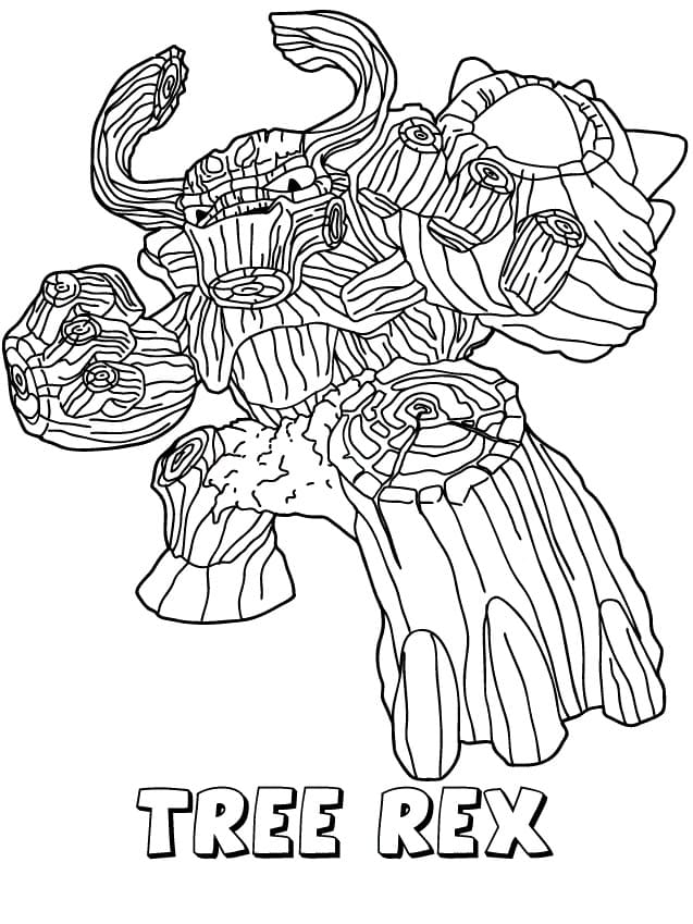 Skylanders Tree Rex ausmalbilder
