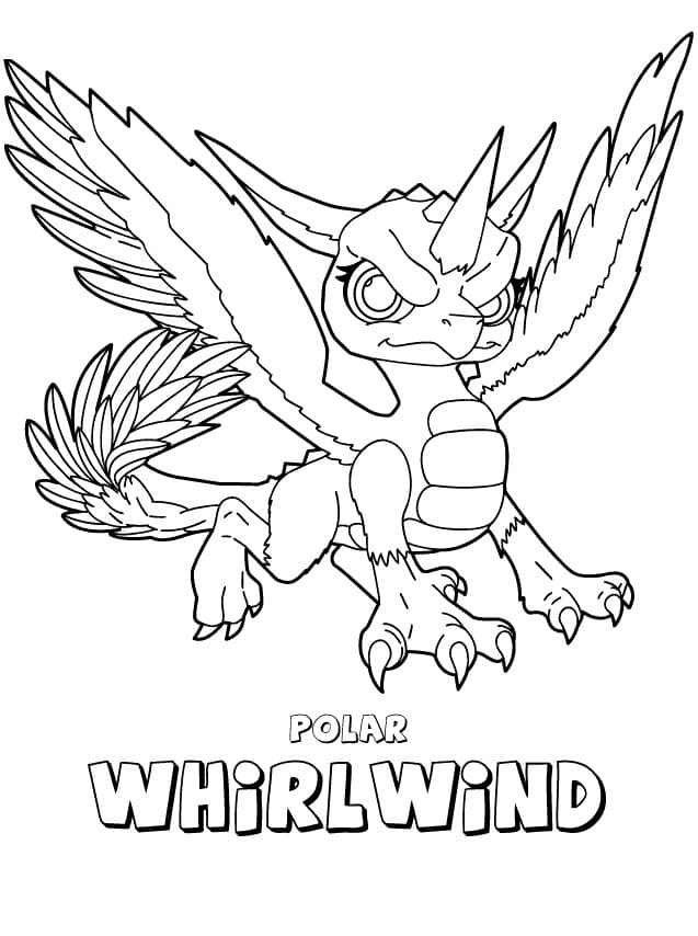 Skylanders Whirlwind ausmalbilder