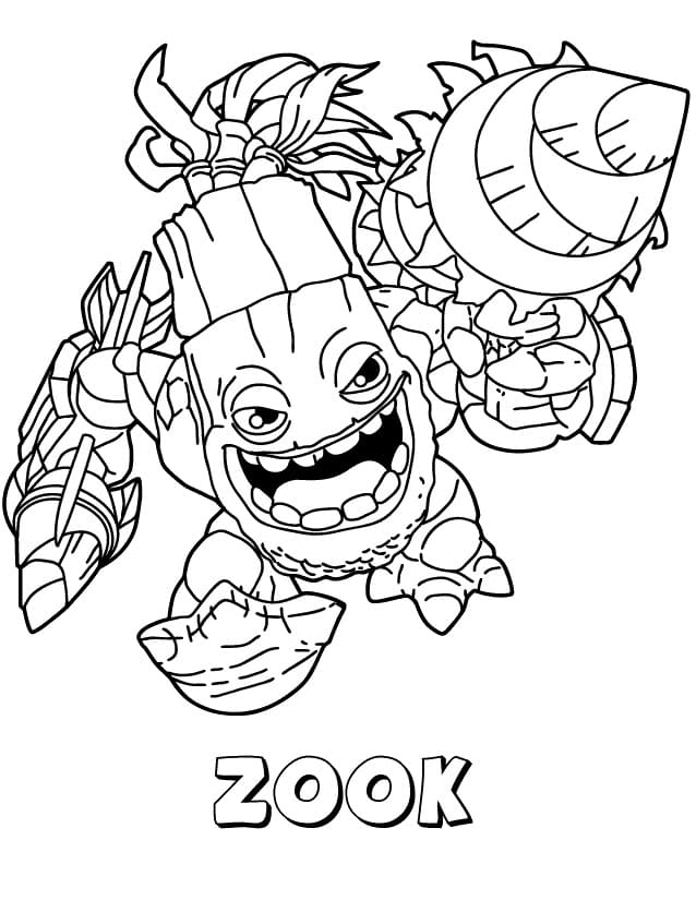 Skylanders Zook ausmalbilder