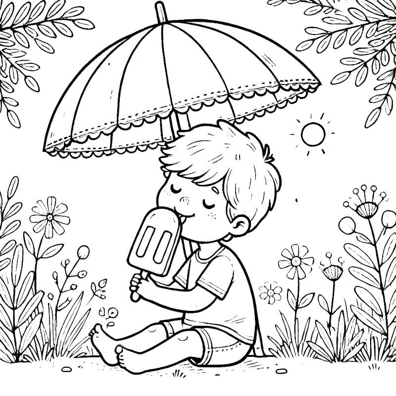 Sommer ausdrucken ausmalbilder