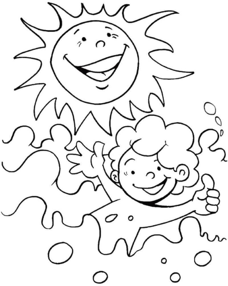Sommerszeit ausmalbilder