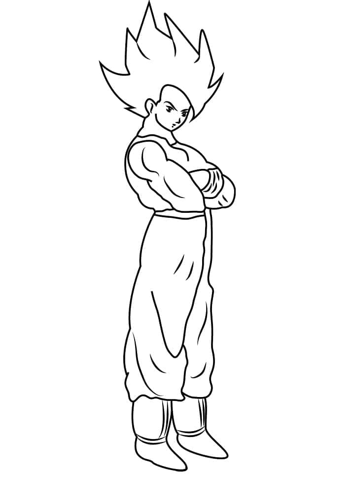 Son-Goku-Bild gratis ausmalbilder