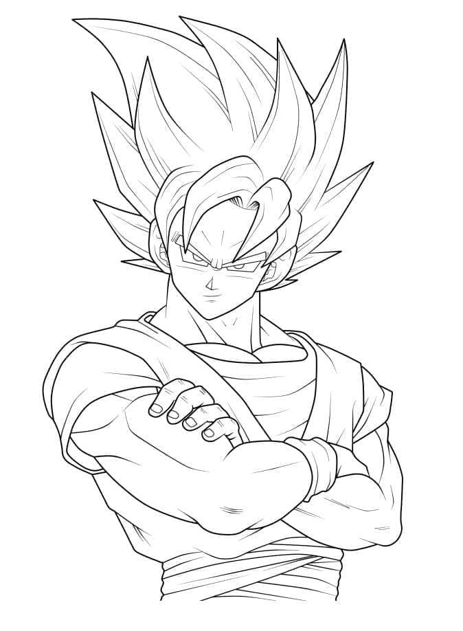 Son Goku ausdrucken ausmalbilder