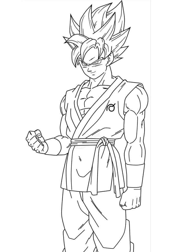 Son Goku druckbar für Kinder ausmalbilder