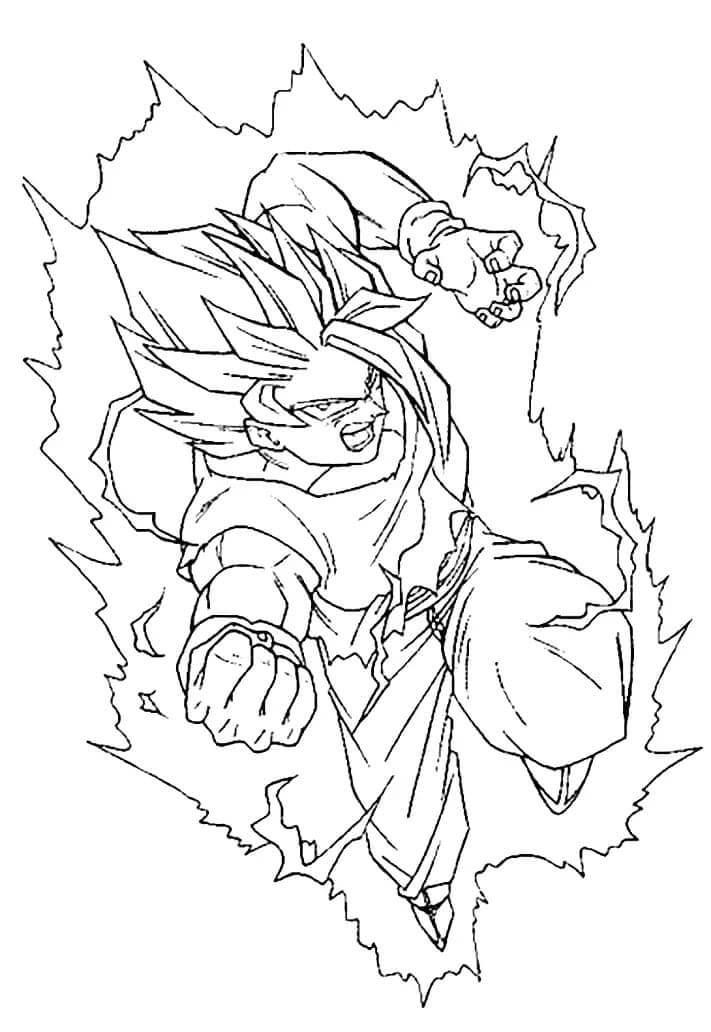Son Goku für 6-jährige Kinder ausmalbilder