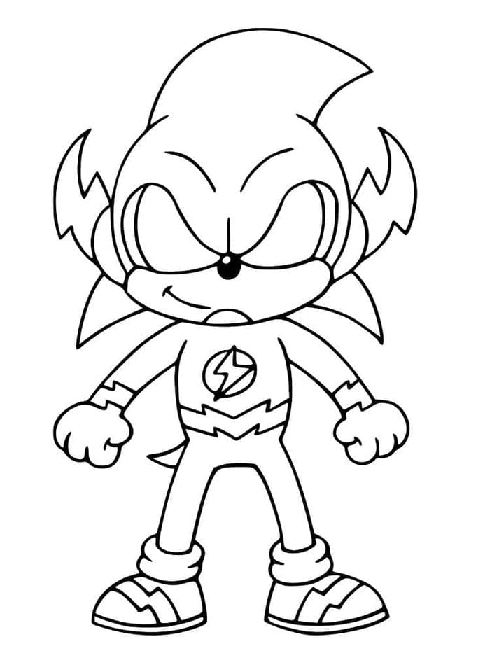 Sonic Druckbar ausmalbilder