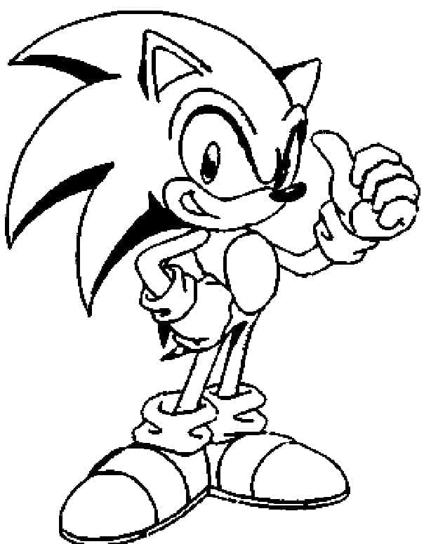 Sonic Zum Drucken Gratis ausmalbilder