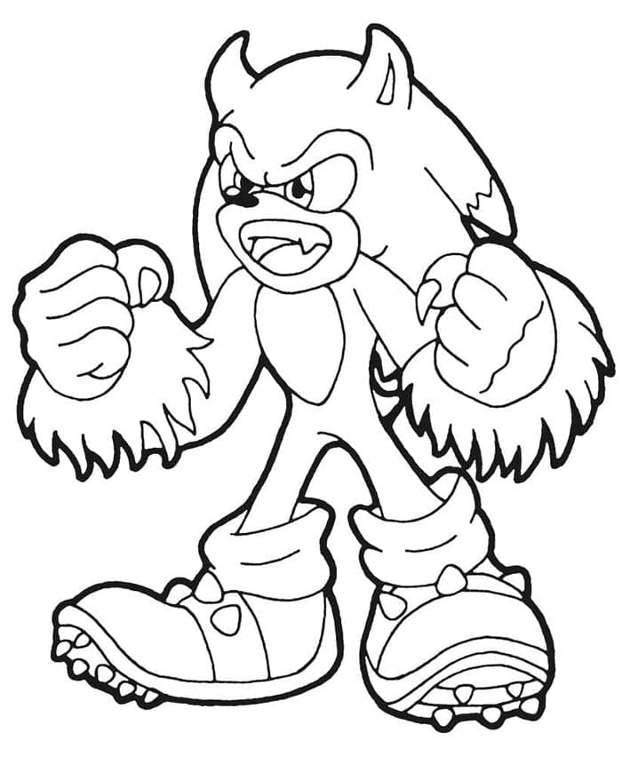 Sonic Zum Drucken ausmalbilder