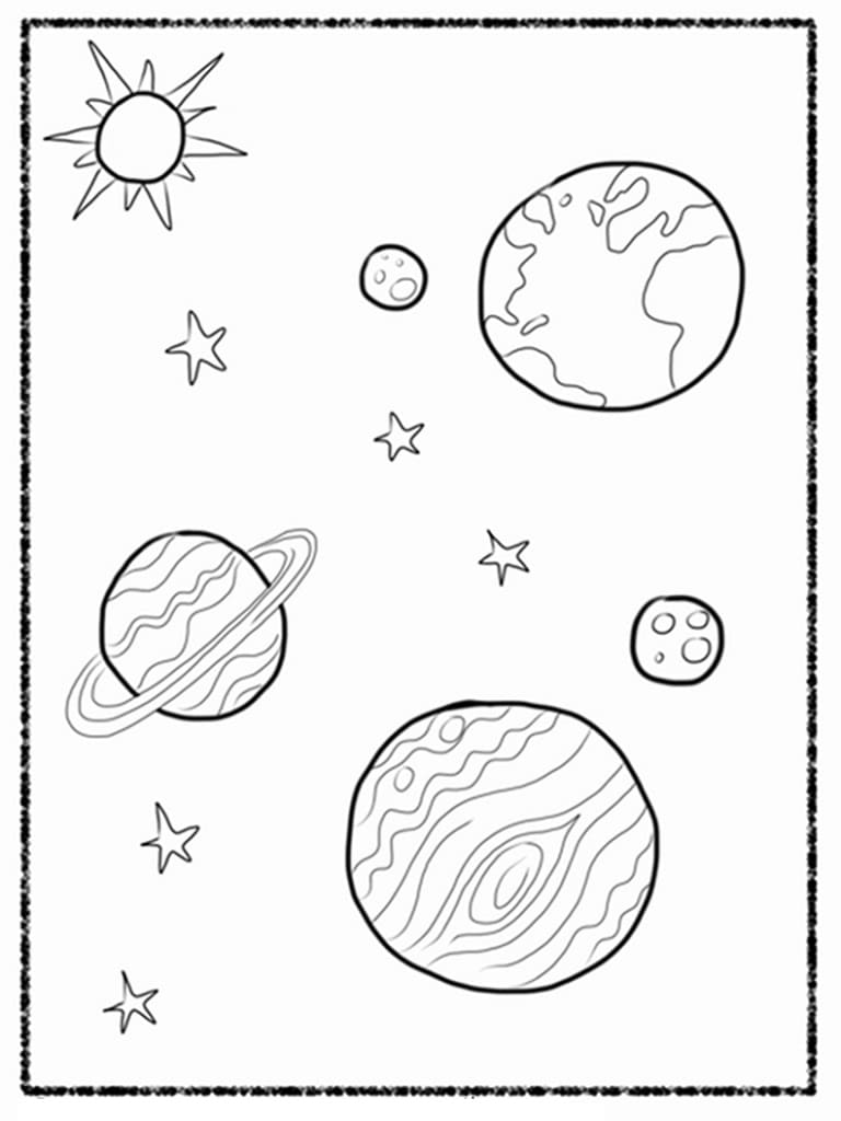 Sonnensystem Bild ausmalbilder