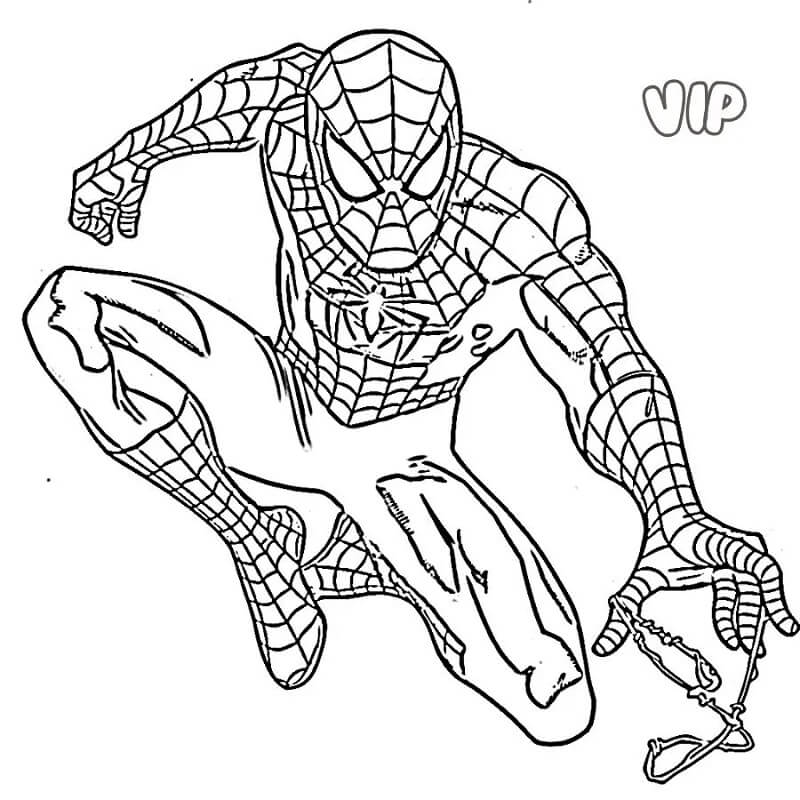 Spiderman für 2-jährige Kinder ausmalbilder