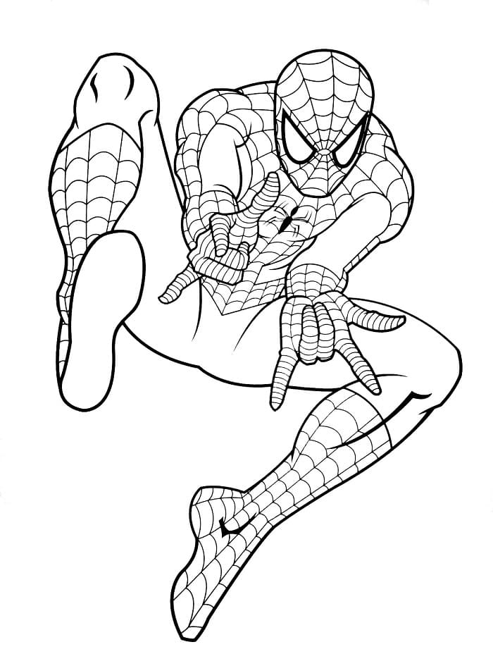 Spiderman gratis druckbar ausmalbilder