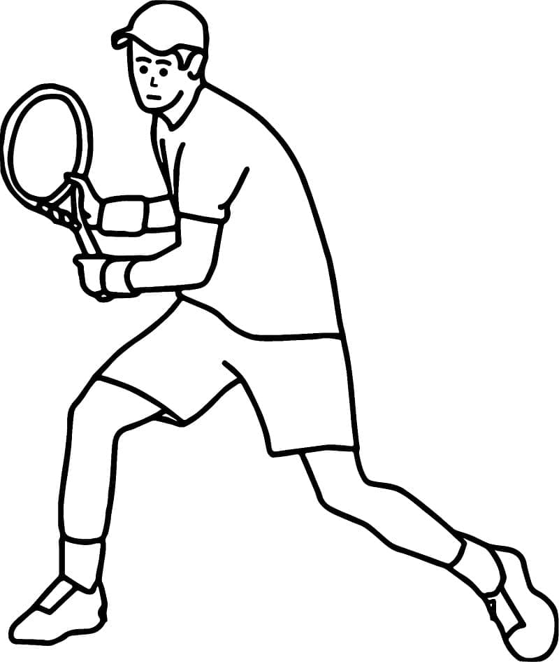 Spiele Tennis ausmalbilder