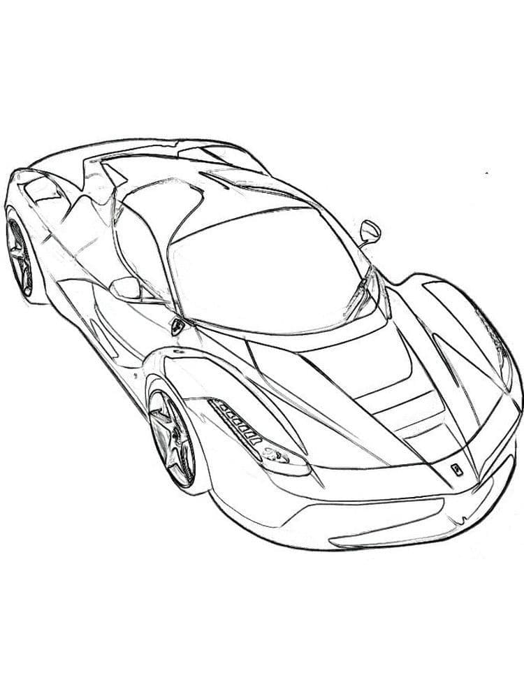 Sportwagen Ferrari ausmalbilder